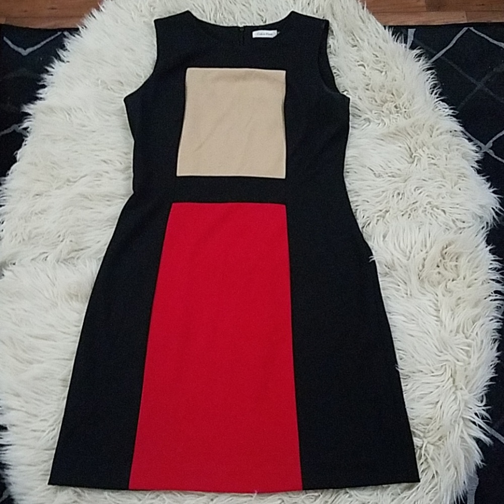 Calvin Klein Vintage look Sheath Dress